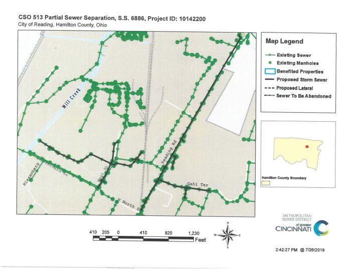 sewer line map