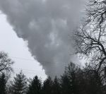 smoke from steel plant