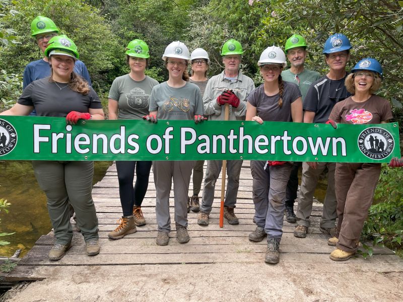 hikers at Panthertown
